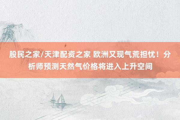 股民之家/天津配资之家 欧洲又现气荒担忧！分析师预测天然气价格将进入上升空间