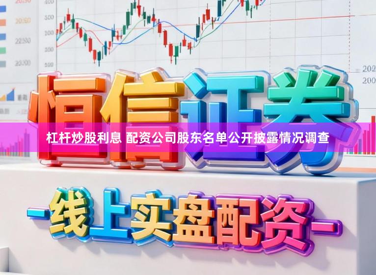 杠杆炒股利息 配资公司股东名单公开披露情况调查